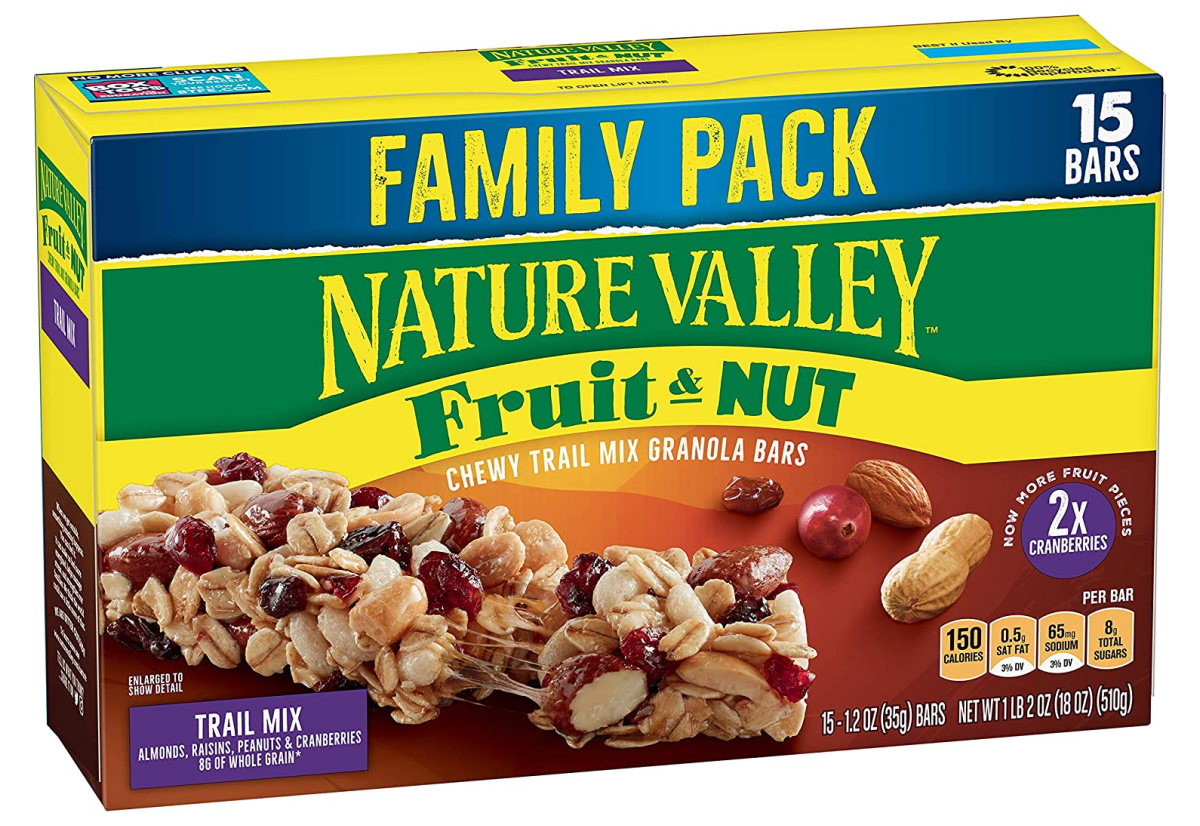 stock images of Nature Valley Chewy Fruit and Nut Granola Bars 15 Count