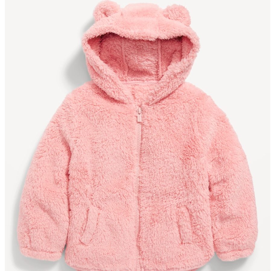 Old Navy Sherpa Critter Zip Hoodie for Toddler Girls