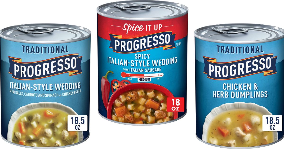 Progresso Soup 12Pack Only 16 Shipped on Amazon Only 1.34 Per Can