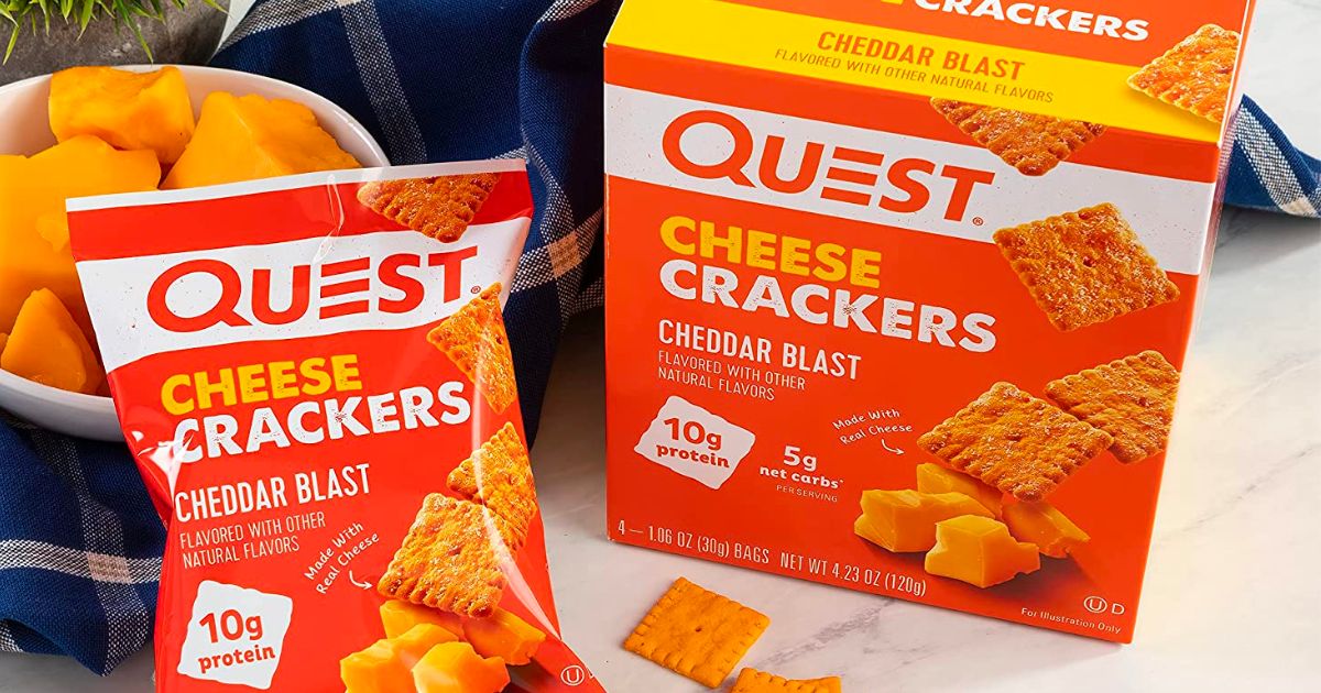 15 Off Quest Cheese Crackers on Amazon (LowCarb, High Protein Snack