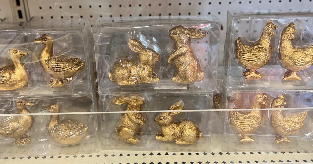 Rabbit, Duck, Rooster Figurines
