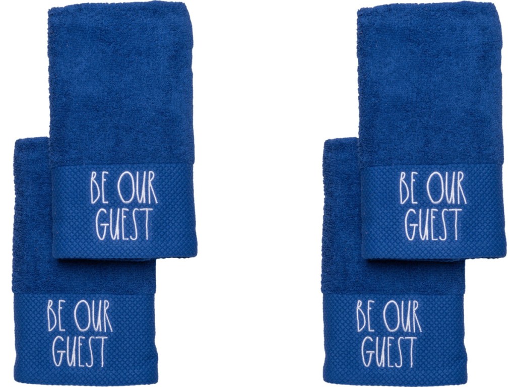 Rae Dunn Be Our Guests Hand Towels 2 Pack