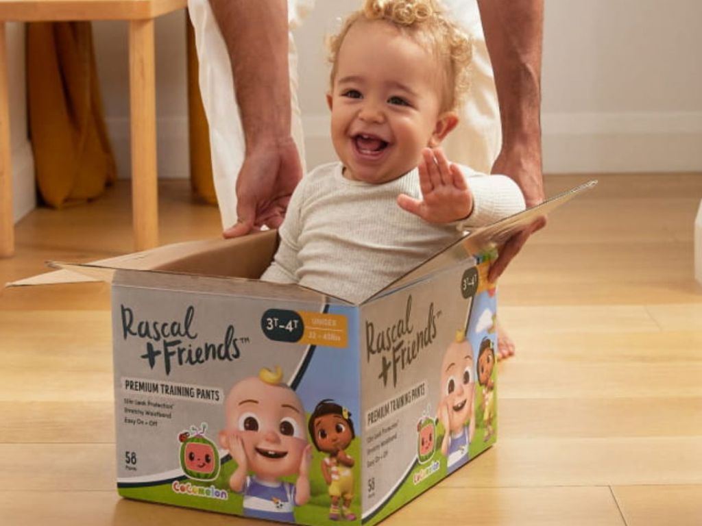 Buy Rascal+Friends Premium Size 2 Infant 58-Pieces Diaper Pack - 4
