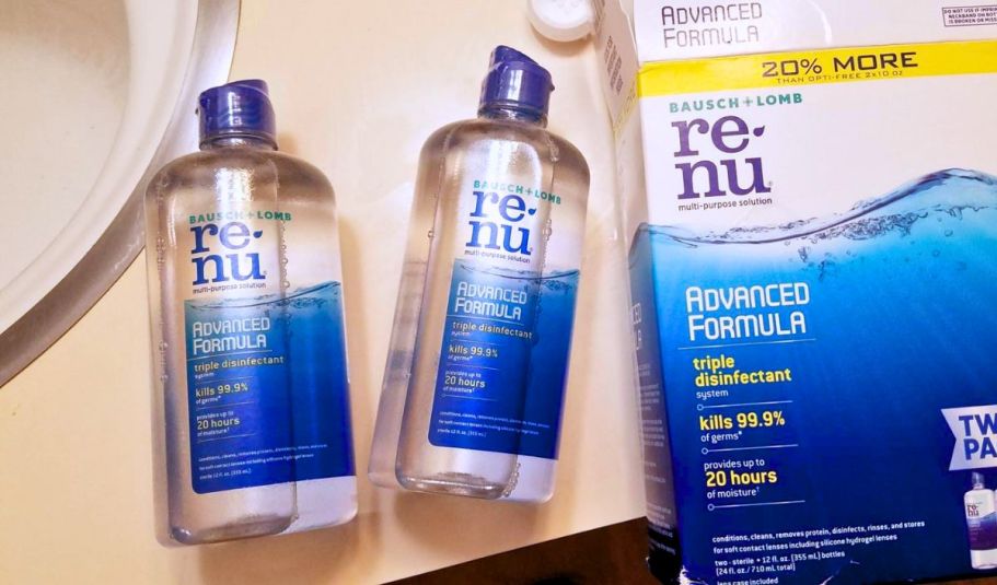 Renu Contact Lens Solution 2-Pack Only $8 Shipped on Amazon (Reg. $15) | Just $4 Each