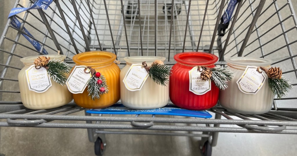 Ribbed-Jar-Mainstays-Candles شموع Fall Mainstays الجديدة بوزن 20 أونصة فقط 6.77 دولار في Walmart (داخل المتجر وعبر الإنترنت)