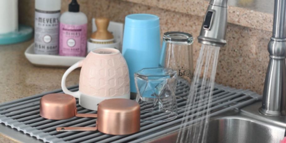 Our Favorite Roll Up Dish Drying Rack is Only $6.64 Shipped w/ Amazon Prime