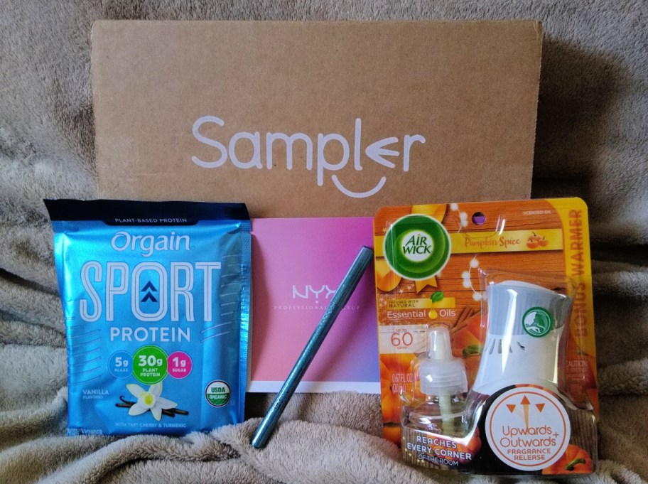 A Sampler Box full of freebies which you can get when you learn how to become a product tester