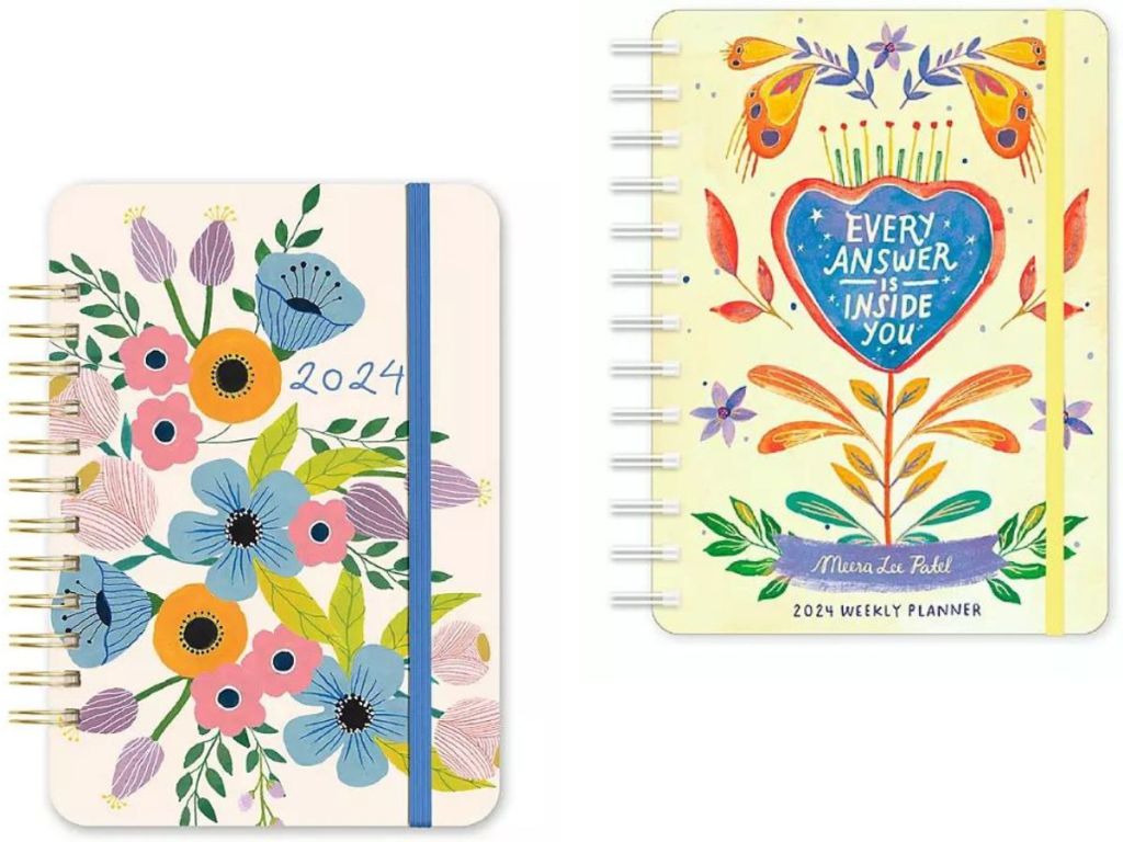 Stock images of 2 monthly planners from Sam's Club