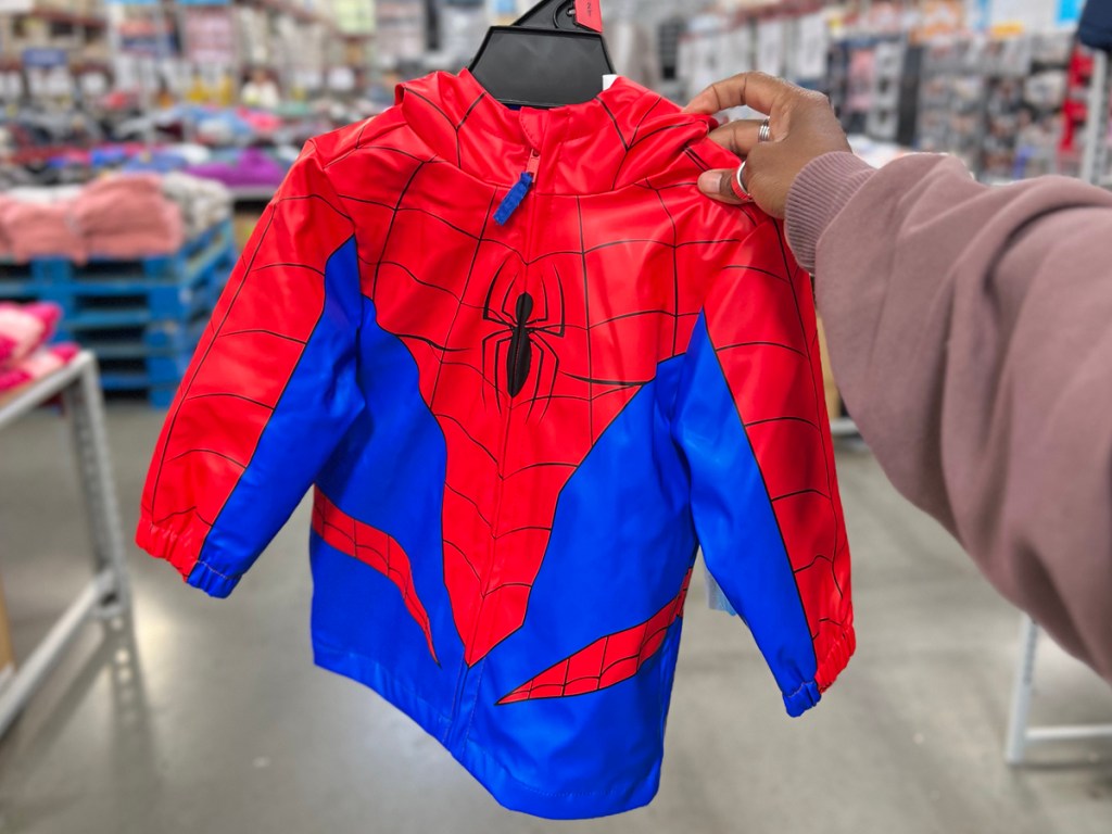Sams Club kids Spider-Man Rain Jacket