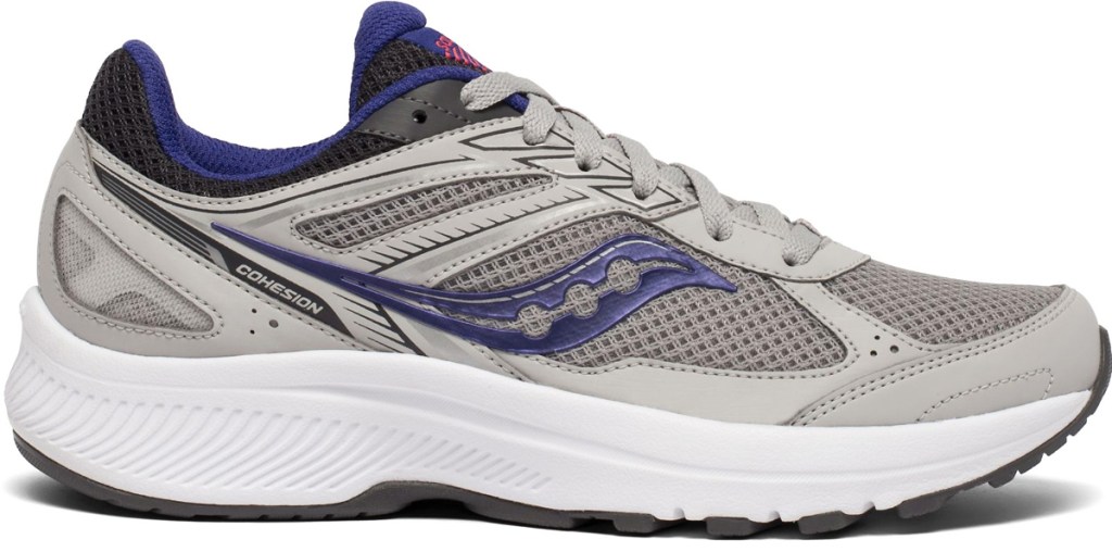 light grey women's running shoe