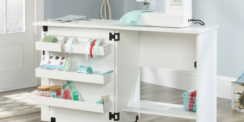 Folding Craft & Sewing Station w/ Wheels Just $54.88 Shipped on Walmart.com (Reg. $145) | Converts Into Side Table