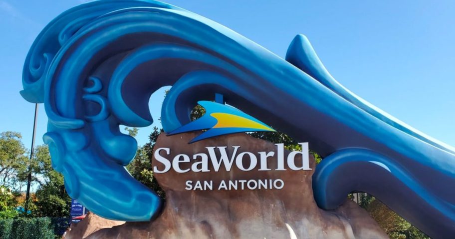 SeaWorld San Antonio park sign