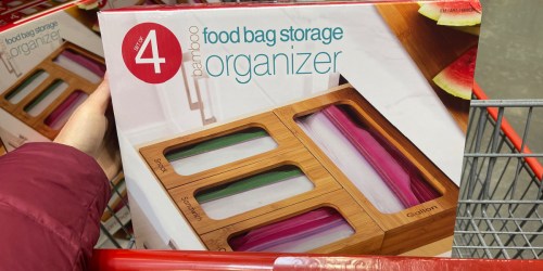 Bamboo Food Storage Bag Organizer Set Just $18.99 at Costco