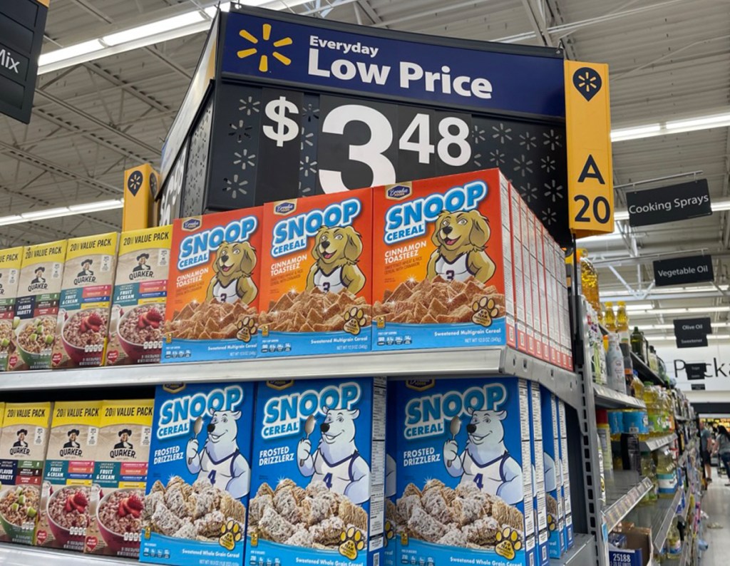 Snoop Cereal on Shelves at Walmart