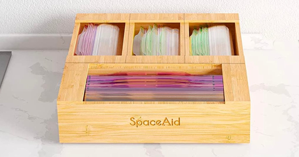 SpaceAid Food Storage Bag Organizer