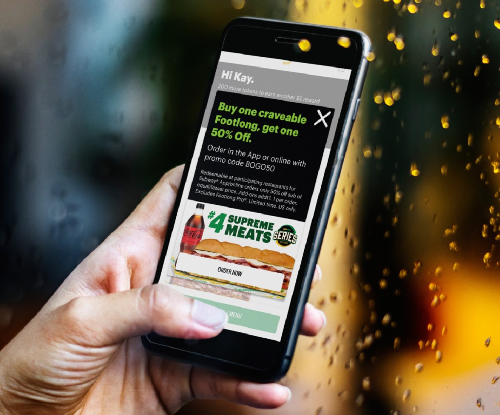Subway App is one of the best fast food apps
