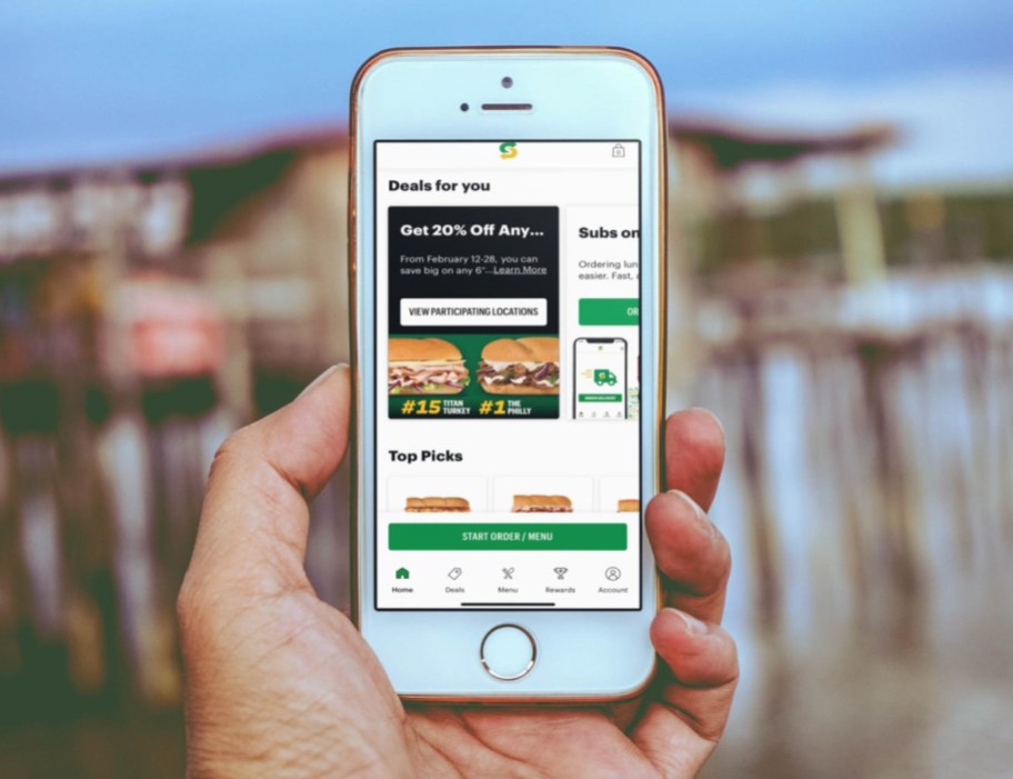 The Subway MVP Rewards app often has offers for free food or discounts