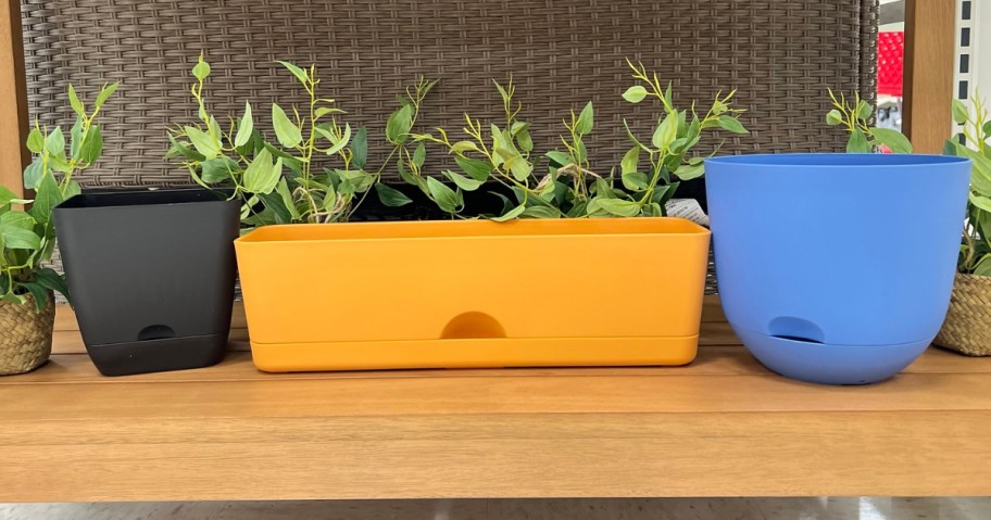 target self watering planters in store