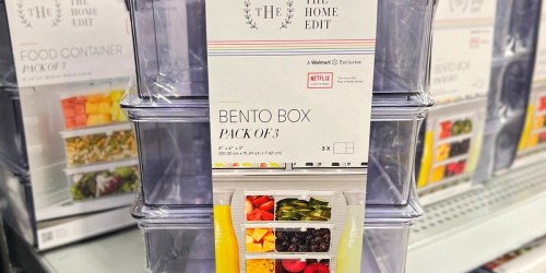 Home Edit Walmart Sale | Food Storage Container & Bento Box 3-Packs Just $19.98 + More