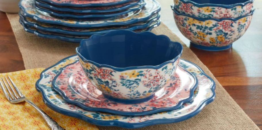 Pioneer Woman 12-Piece Dinnerware Set Only $24.98 on Walmart.com (Regularly $50)