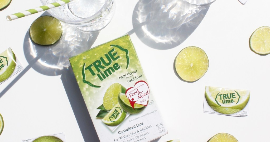 box of true lime with lime slices