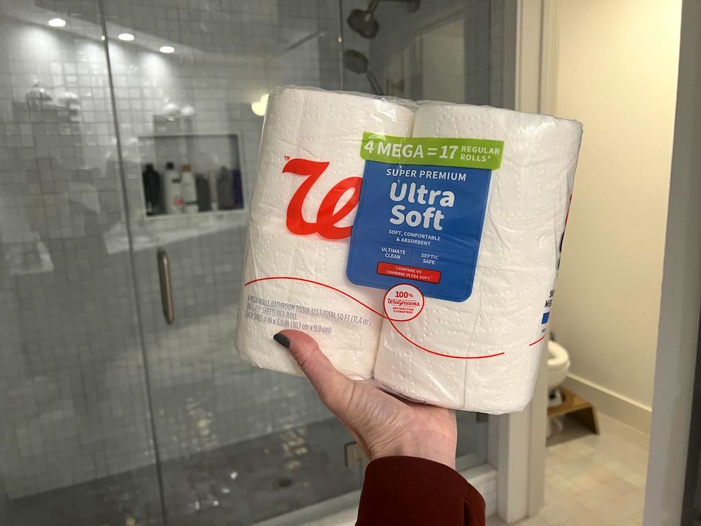 Walgreens Toilet Paper 4-Pack Mega Rolls Only $1.79