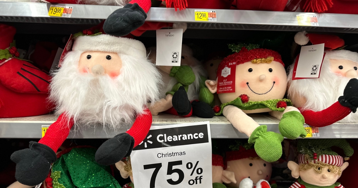 75 Off Walmart Christmas Clearance Plush Toys, Decor, Ornaments