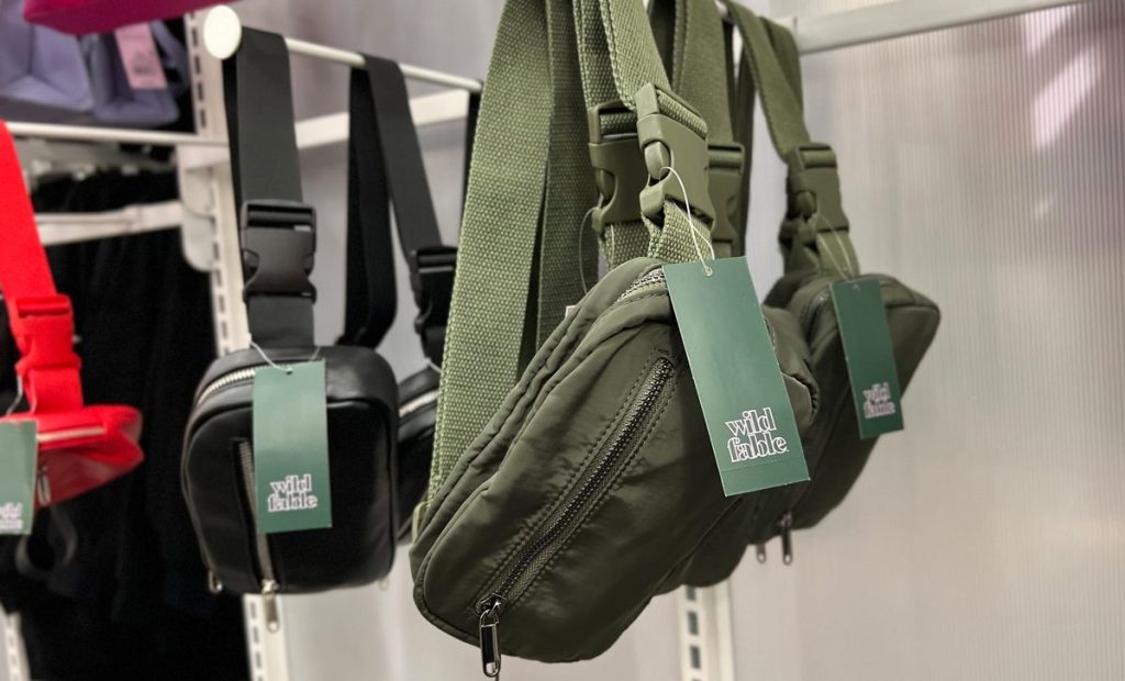 Wild Fable Belt Bag on a hook at Target