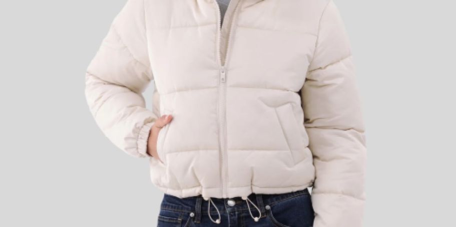 Trendy Cropped Puffer Jacket ONLY $16.98 on Walmart.com