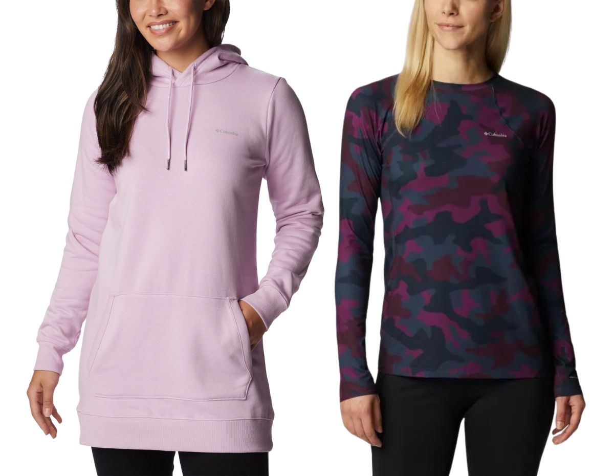 Womens rush valley long hoodie and midweight baselayer