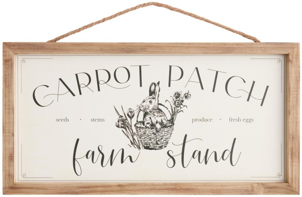 World Market Carrot Patch Sign