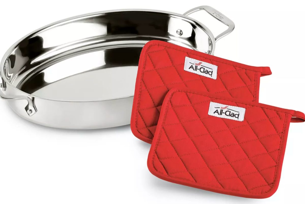 all clad stainless steel pot and oven holders