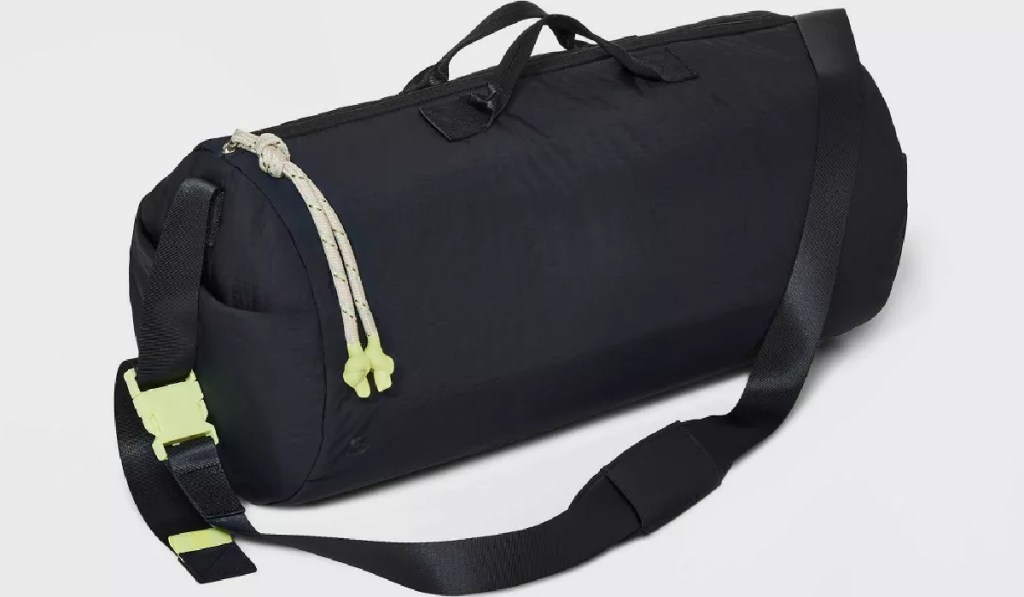 all in motion black duffel bag