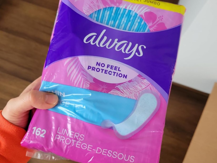 Always Daily Fresh Thin Liners 162-Count Only $4.64 Shipped on Amazon