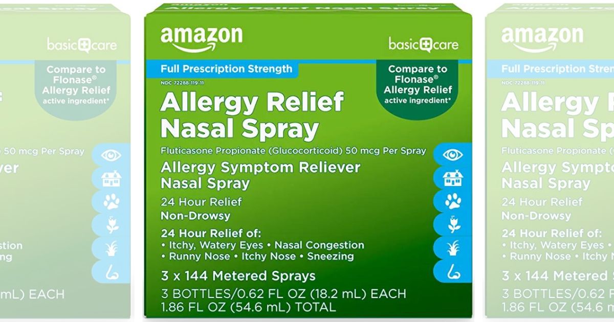 Amazon Allergy Nasal Spray 3-Pack Just $11 Shipped (Reg. $32)
