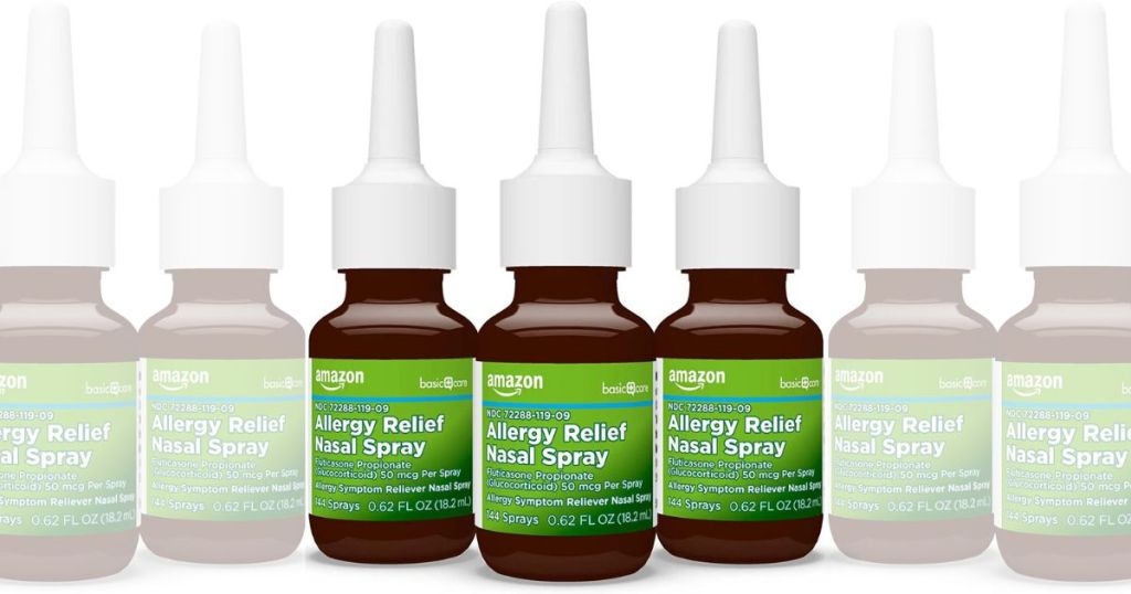 amazon basic care allergy relief nasal spray 3 pack