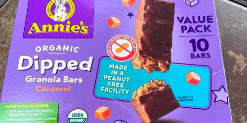 40% Off Annie’s Snacks on Amazon | Organic Dipped Granola Bars Only $4.79 Shipped
