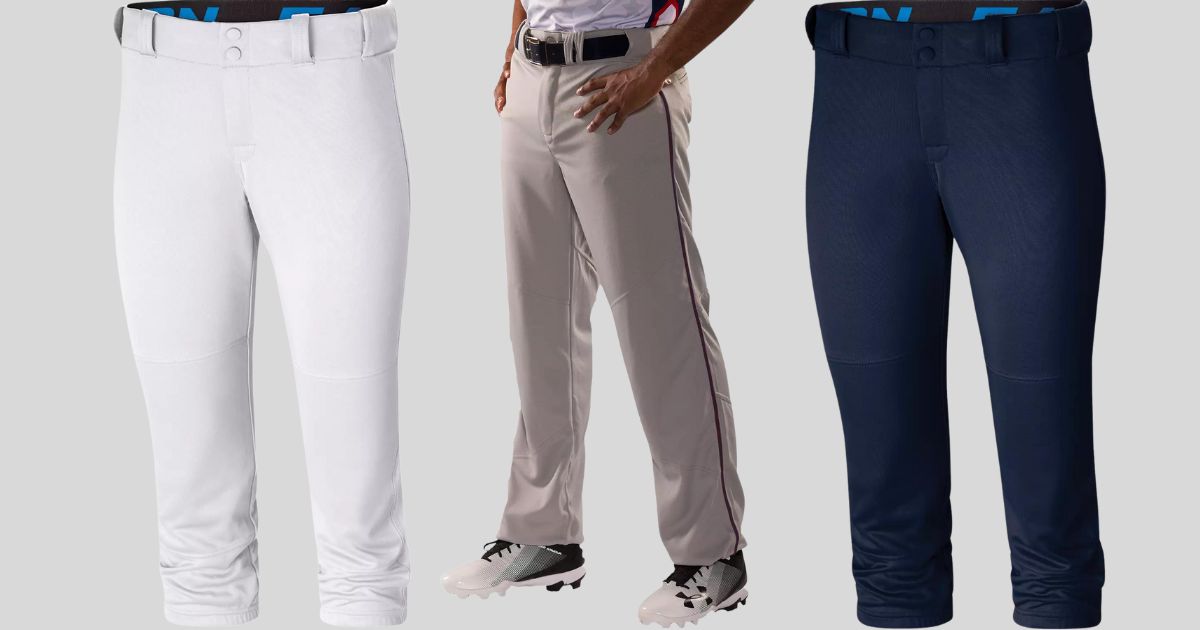 Easton Men's Walk-Off Velcro Adjustable Length Piped Baseball Practice Pants