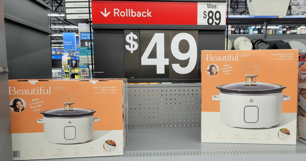 Beautiful by Drew Barrymore 6-Quart Slow Cooker Possibly Only $49 at Walmart + More