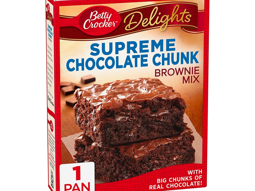 betty crocker brownie mix box