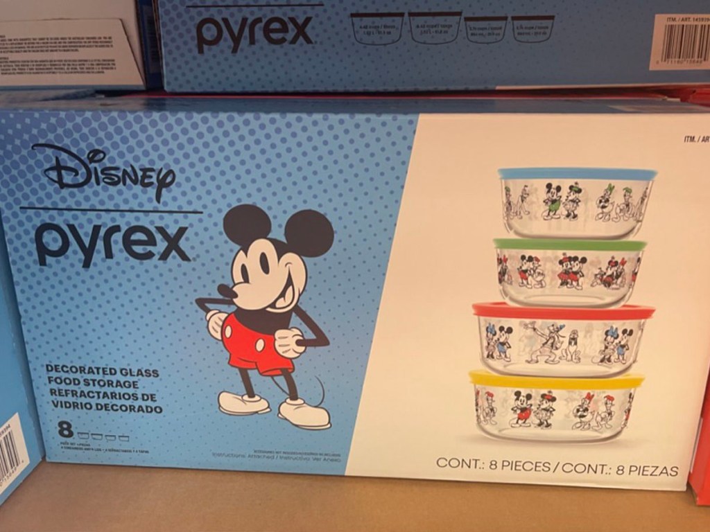 disney mickey mouse pyrex set