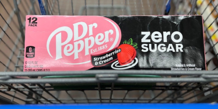 Dr Pepper Zero Strawberries & Cream 12-Pack Only $4.75 Shipped on Amazon