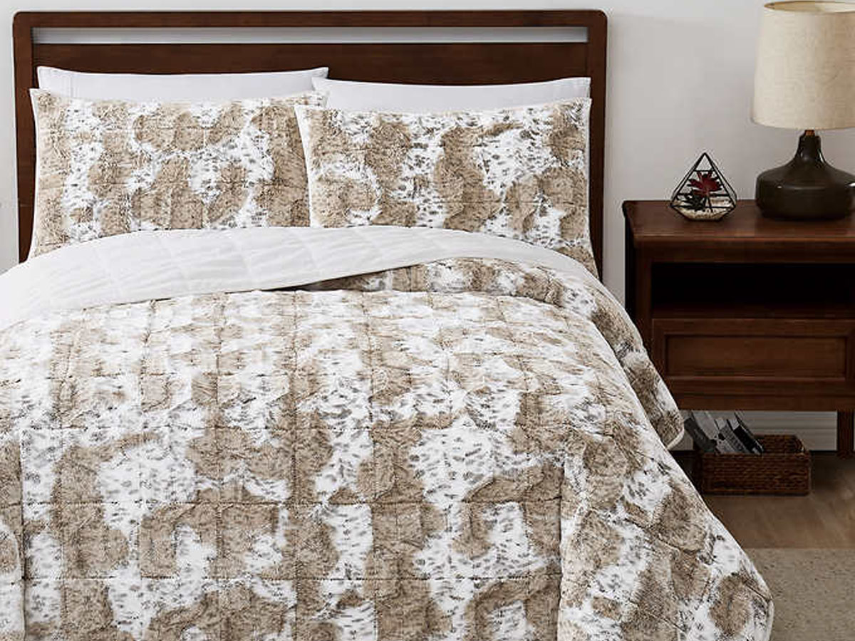 Frye 3 Piece Faux Fur Comforter Set Only 1999 Shipped On