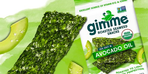 gimMe Organic Roasted Seaweed Grab & Go Packs 5-Count Only $2.79 Shipped on Amazon