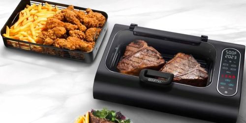 Gourmia Smokeless Indoor Grill & Air Fryer Only $64.99 Shipped (Reg. $140)