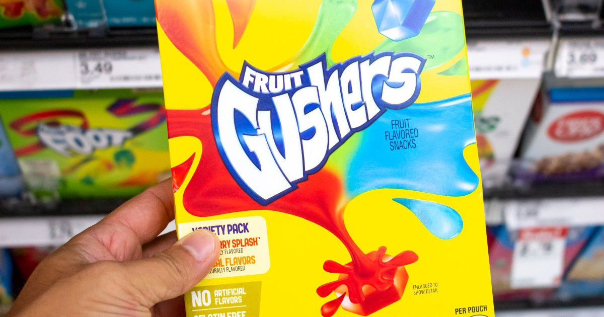 Fruit Gushers 20Count Box Just 5.98 on Amazon (Only 30¢ Per Pouch)