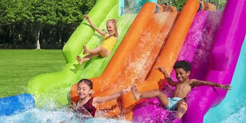 New Sam’s Club Outdoor Water Fun | Triple Splash Inflatable Backyard Water Park w/ 3 Slides Only $329.98