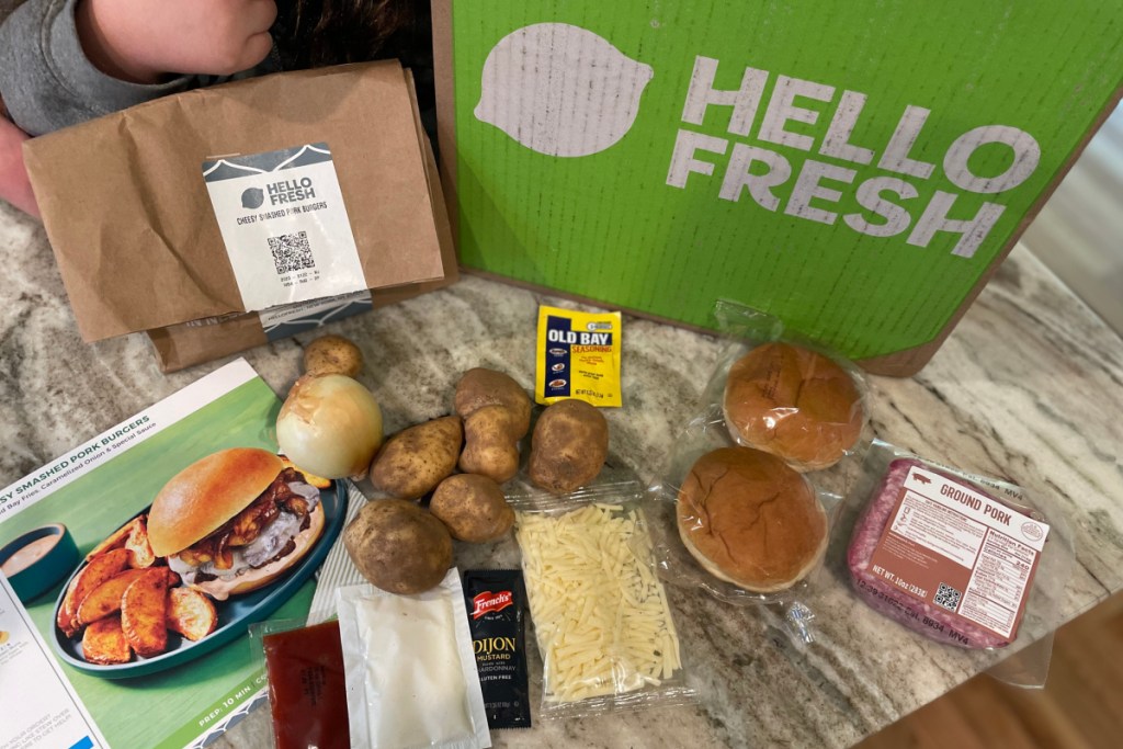hello fresh ingredients out of box