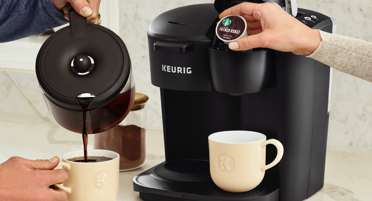 Keurig K-Duo Essentials Single Serve K-Cup Pod & Carafe Coffee Maker in Black
