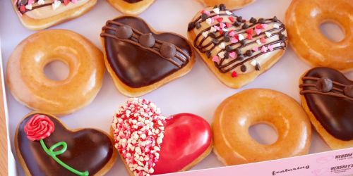 Best Krispy Kreme Coupon + Valentine’s Day Doughnuts Now Available!